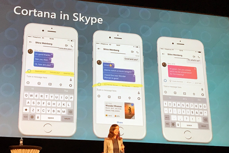 Cortana, osobní asistentka v aplikaci Skype