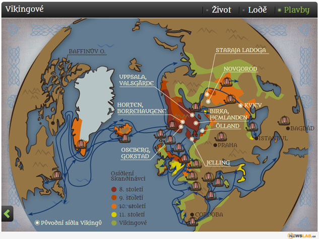 infografika Vikingové