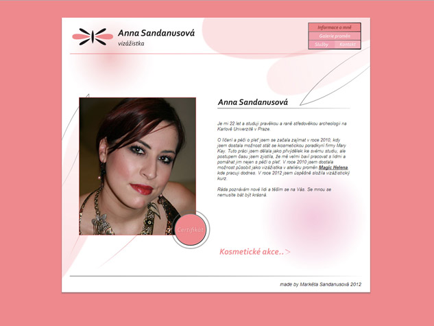 Anna Sandanusová web